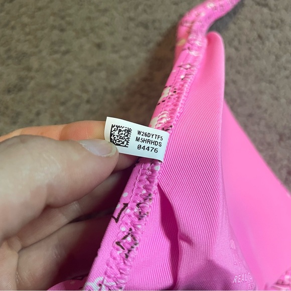 Aerie Pink Paisley Halter Bikini Top Large Swim Beach Neon Costal Cowgirl Travel - Picture 6 of 6